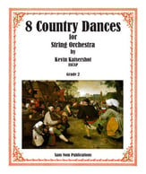 Eight Country Dances Orchestra sheet music cover